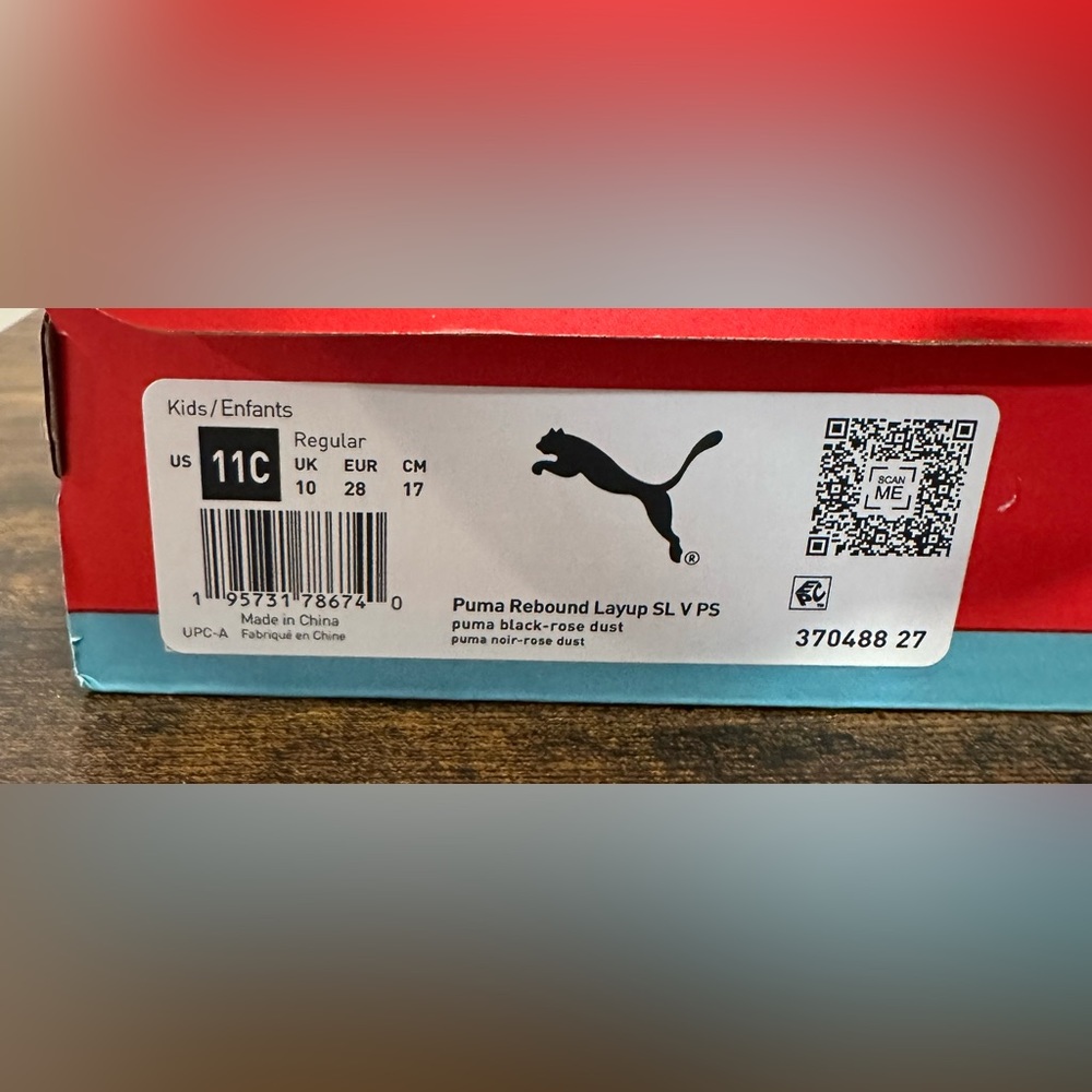 Puma Toddler Girls Rebound Layup SL NWT Size 11 Toddler - Picture 2 of 8